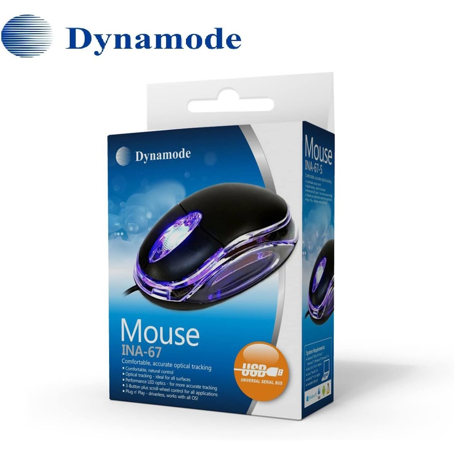 Silver USB Optical Mouse