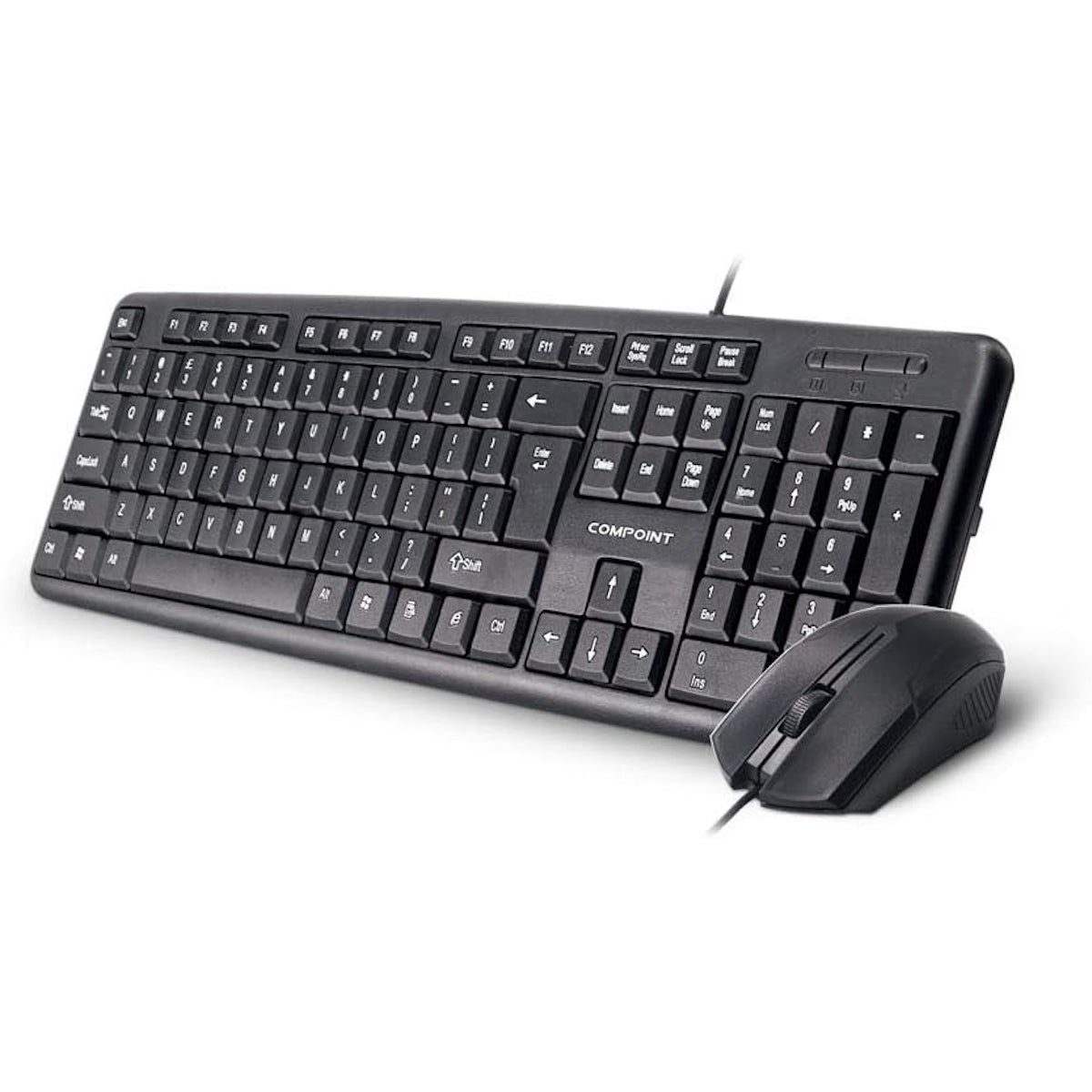 Full size Black Standard USB Keyboard & Mouse set,box qty 20