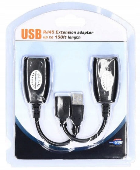 USB Extender Adapter over RJ45 (Up to 60M CAT5E/6)