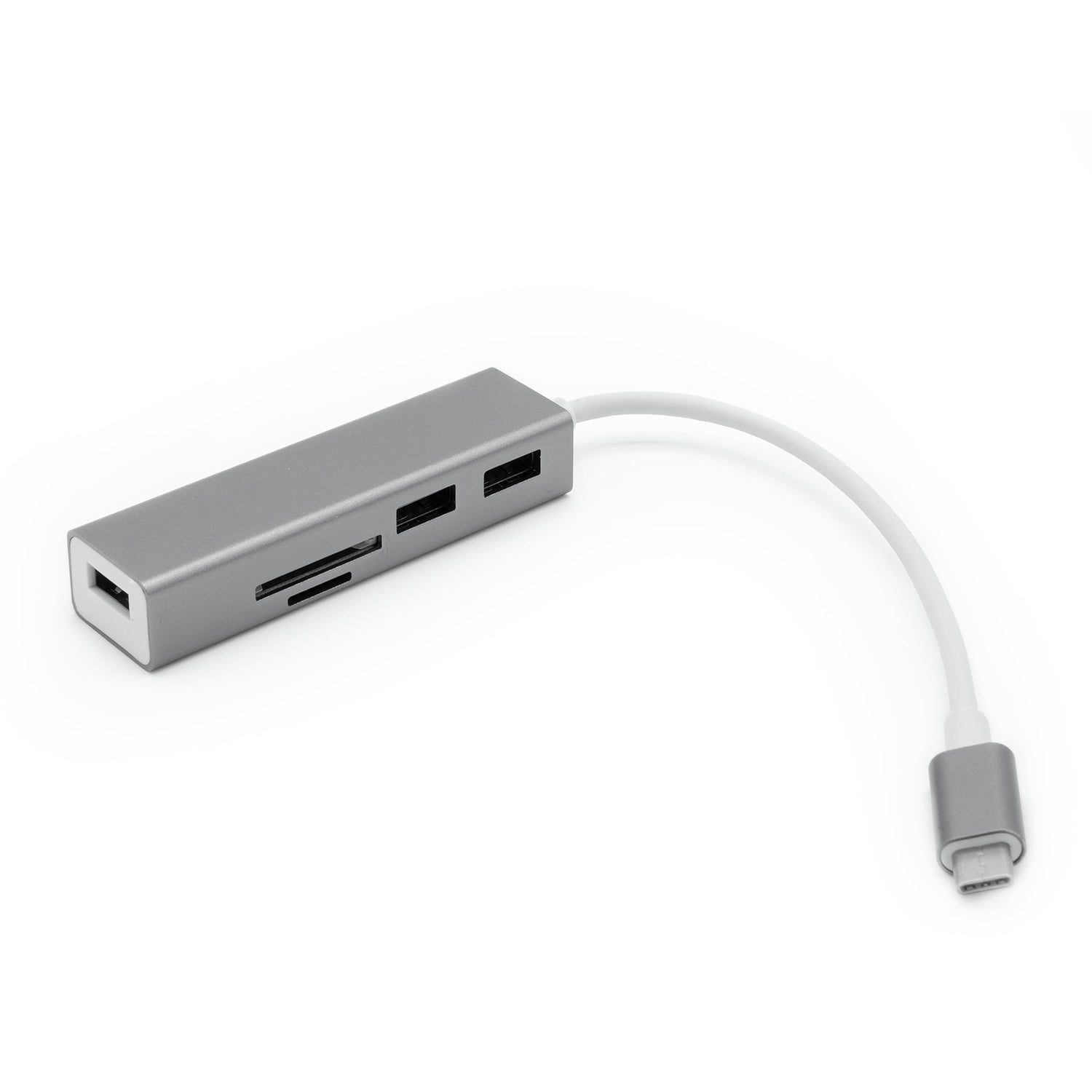 USB3.0 Type-C to 3 Port USB3.0 Hub & Card Reader - Netbit UK