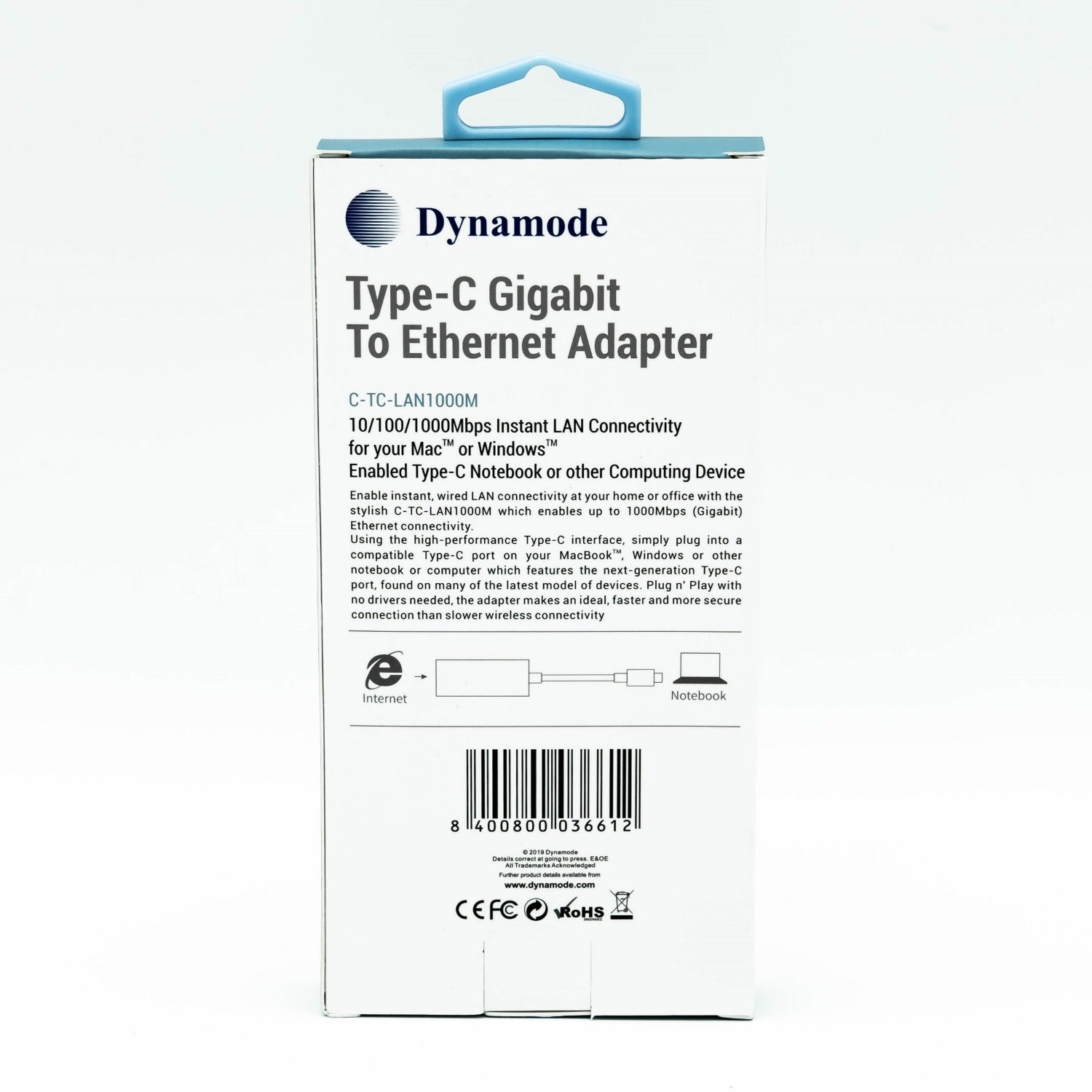 USB Type-C to RJ45 Gigabit Ethernet Adapter - Netbit UK