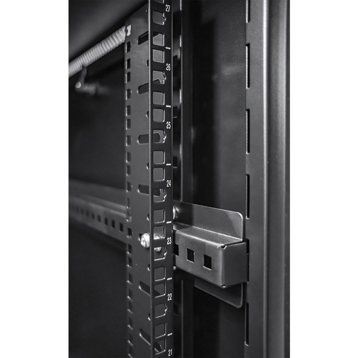 19-inch standard adjustable rack profiles of a 12U Floor-standing Network Cabinet 