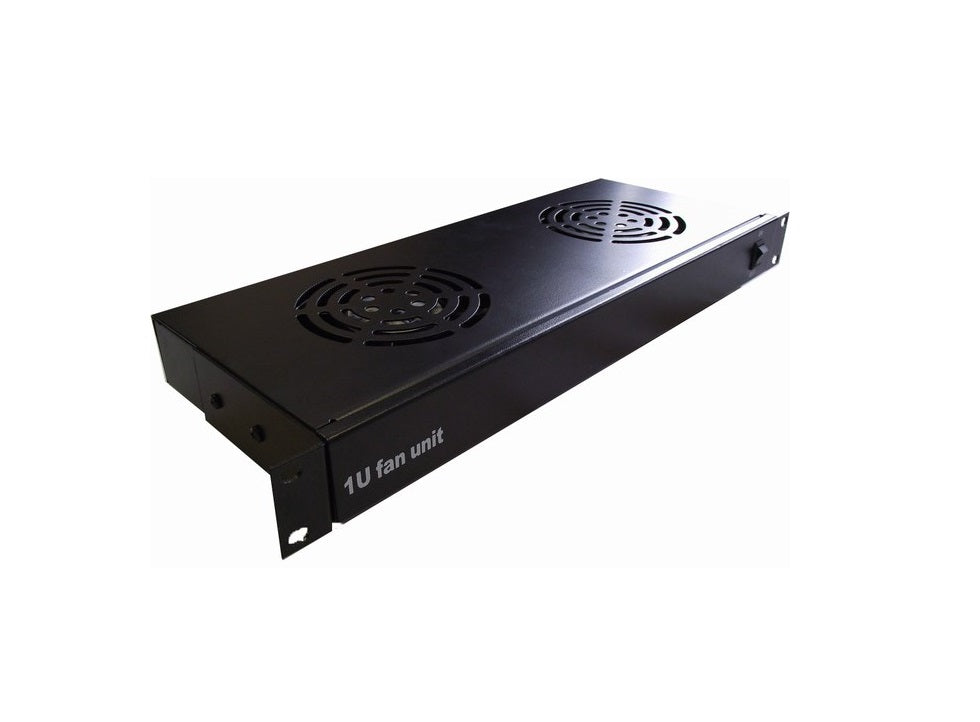 1U 19" 2 Way Rack-mount Fan Tray - Netbit UK