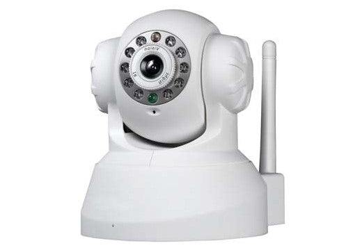 Wifi/IR cut/Pan Tilt IP camera/H.264 compression WHITE - Netbit UK