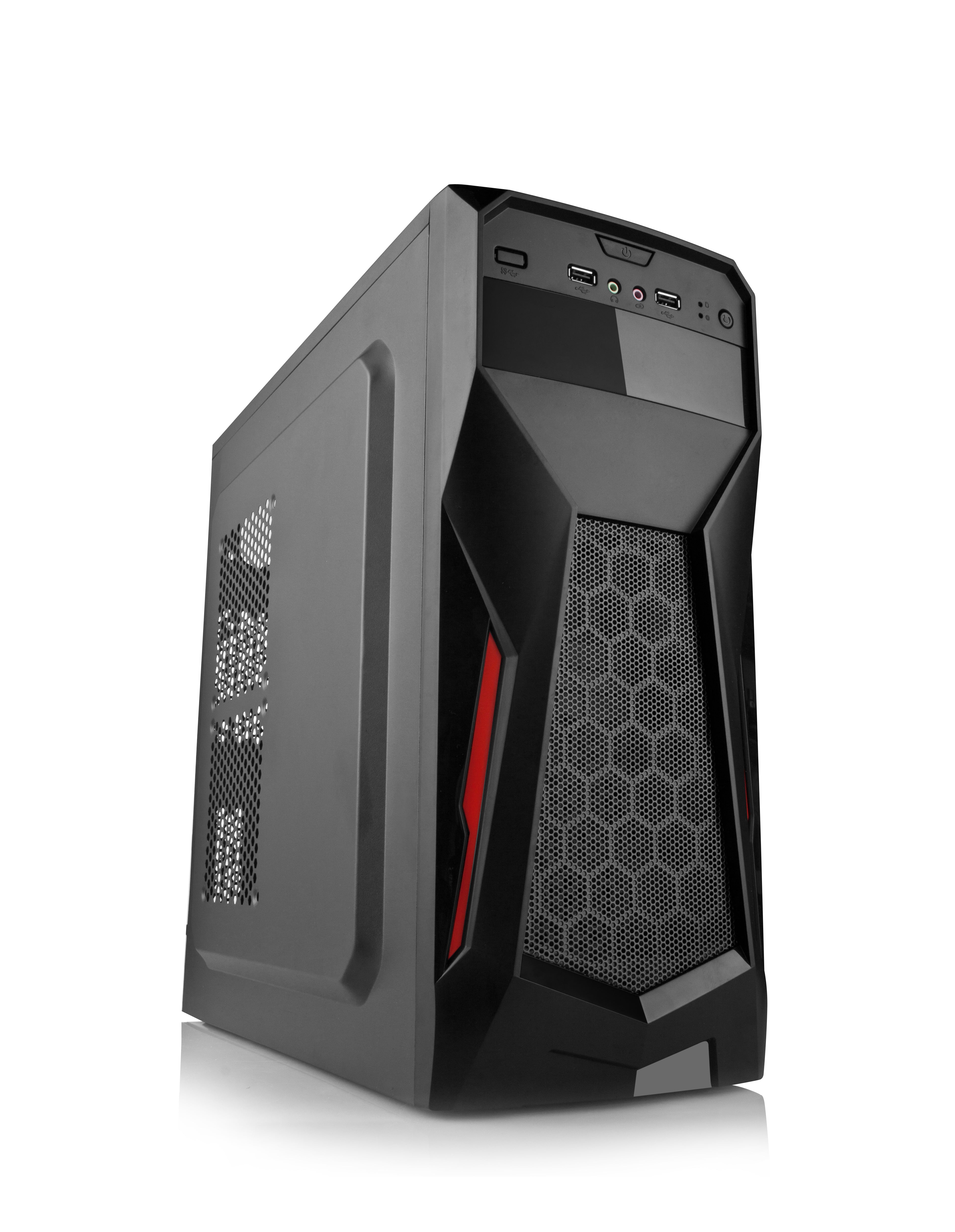 Gaming ATX/M-ATX Computer Case - Black - Netbit UK